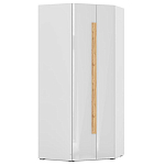 Шкаф угловой с белым глянцевым фасадом Grace of Furniture варинант исполнения - 1 | Loft Concept в Ижевске