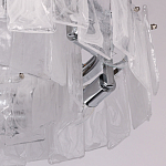 Люстра круглая с подвесными прямоугольными пластинами из стекла Glacier Panels варинант исполнения - 8 | Loft Concept в Ижевске