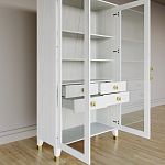 Дизайнерский шкаф витрина Elsa Dreams White с 4-мя ящиками варинант исполнения - 7 | Loft Concept в Ижевске