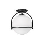 Потолочный светильник с плафоном в форме белого матового шара Hinkley варинант исполнения - 1 | Loft Concept в Ижевске