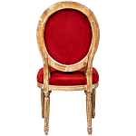 Стул из натурального бука красное с цветным принтом Impressionism in Color варинант исполнения - 2 | Loft Concept в Ижевске