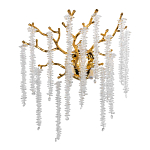 Бра золотого цвета с ветвями и хрустальными подвесками FAIRYTREE Light варинант исполнения - 1 | Loft Concept в Ижевске