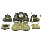 Настольный письменный набор из змеевика из 7-ми элементов Successful Leader варинант исполнения - 1 | Loft Concept в Ижевске