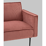 Диван современный вельветовый прямой Worcester Коралл варинант исполнения - 3 | Loft Concept в Ижевске