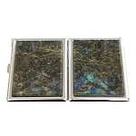 Портсигар на 10 сигарет с газовой зажигалкой из натурального камня Лабрадор Stone Cigarettes Cases варинант исполнения - 4 | Loft Concept в Ижевске