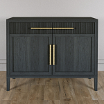 Буфет Primo с двумя ящиками и двумя фасадами Черный дуб варинант исполнения - 2 | Loft Concept в Ижевске