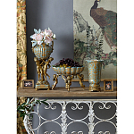 Чаша с орнаментом на бронзовых ножках в виде ангелов Eden Garden варинант исполнения - 9 | Loft Concept в Ижевске