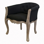 Кресло низкое в стиле прованс Louis French Armchair black flax варинант исполнения - 3 | Loft Concept в Ижевске