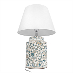 Настольная лампа цилиндрическая с цветочной росписью Lamp Flower Painting варинант исполнения - 4 | Loft Concept в Ижевске
