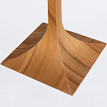 Настольная лампа со скошенным конусовидным абажуром и фигурной ножкой в цвете тик Accord Lighting варинант исполнения - 3 | Loft Concept в Ижевске