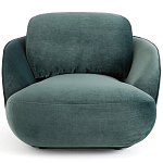 Полукруглое мягкое кресло Halle Green Armchair варинант исполнения - 3 | Loft Concept в Ижевске