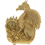 Часы в виде дракона Golden Dragon Clock варинант исполнения - 1 | Loft Concept в Ижевске