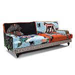 Диван с цветным принтом Qalakabusha Sofa варинант исполнения - 2 | Loft Concept в Ижевске