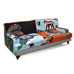 Диван с цветным принтом Qalakabusha Sofa варинант исполнения - 3 | Loft Concept в Ижевске