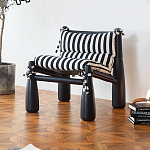 Кресло черно-белое со съемными подушками Celebrity варинант исполнения - 1 | Loft Concept в Ижевске