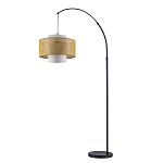 Торшер с декоративным поясом из плетеного бамбука Biuloggicu варинант исполнения - 2 | Loft Concept в Ижевске