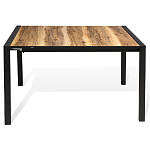 Стол обеденный раздвижной с прямоугольной столешницей на четырех черных ножках Blair варинант исполнения - 2 | Loft Concept в Ижевске