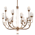 Люстра с декором в виде кристаллов из хрусталя Kenneth Crystal Stone Chandelier 20 варинант исполнения - 1 | Loft Concept в Ижевске