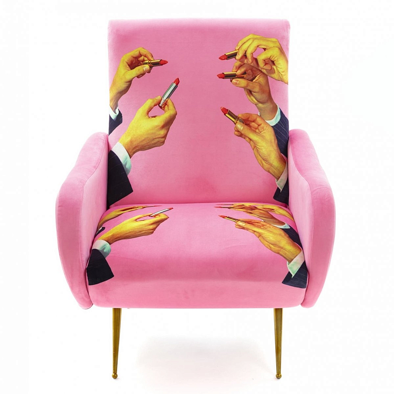 Кресло Seletti Armchair Lipsticks Pink Розовый (Rose) в Ижевске | Loft Concept 