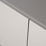 Тумба под телевизор со стеклянной столешницей и с выдвижными ящиками Minimalist Accent варинант исполнения - 3 | Loft Concept в Ижевске