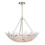 Люстра декорированная цветами из стекла Lightness of Flowers варинант исполнения - 1 | Loft Concept в Ижевске