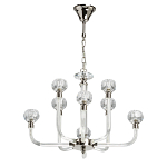 Люстра с 8-ю лампами и гранеными стеклянными плафонами Prism Gala варинант исполнения - 2 | Loft Concept в Ижевске