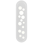 Бра белое овальной формы White Holes варинант исполнения - 2 | Loft Concept в Ижевске