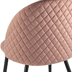 Мягкий стул в велюре пыльно-розового цвета Miruna Chair варинант исполнения - 7 | Loft Concept в Ижевске