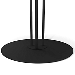 Стол журнальный с круглой столешницей из стекла Gray and Gold Marble варинант исполнения - 5 | Loft Concept в Ижевске