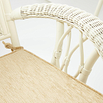 Комплект обеденный из ротанга Eloise grand white варинант исполнения - 7 | Loft Concept в Ижевске