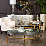 Столик журнальный серебристый с круглой столешницей Showing Refinement варинант исполнения - 3 | Loft Concept в Ижевске