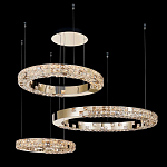 Люстра из 3-х колец с мозаичным хрустальным оформлением Sparks of Crystal варинант исполнения - 1 | Loft Concept в Ижевске