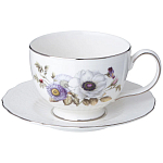 Чайный сервиз из фарфора с рисунком цветов на 6 персон 14 предметов Garden Whisper Porcelain Set  варинант исполнения - 2 | Loft Concept в Ижевске