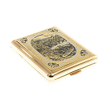 Портсигар на 20 сигарет с гравировкой природы в подарочной коробке Metal Cigarettes Cases варинант исполнения - 3 | Loft Concept в Ижевске