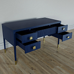 Письменный стол с 4-мя ящиками Elsa Dreams Blue варинант исполнения - 3 | Loft Concept в Ижевске