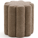 Пуф с обивкой из ткани букле Flo Brown Pouf варинант исполнения - 1 | Loft Concept в Ижевске