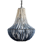 Люстра каплевидной формы украшенная круглыми бусинами Gradient Chandelier Blue White варинант исполнения - 2 | Loft Concept в Ижевске