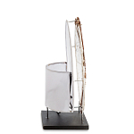 Настольная лампа из перламутра и дерева на подставке Indonesian Shell варинант исполнения - 5 | Loft Concept в Ижевске