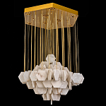 Люстра с фигурными подвесками из натурального камня Glowing Spheres варинант исполнения - 3 | Loft Concept в Ижевске