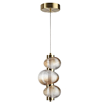 Подвесной светильник с 3-мя рифлеными стеклянными шарами Marcelh Light варинант исполнения - 2 | Loft Concept в Ижевске