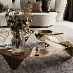 Дизайнерский журнальный стол волнистой формы Nyxacad варинант исполнения - 3 | Loft Concept в Ижевске