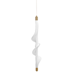 Люстра с белым скрученным плафоном Golden Swirl варинант исполнения - 1 | Loft Concept в Ижевске