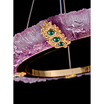 Люстра в форме кольца розовая Warm Pink Light варинант исполнения - 4 | Loft Concept в Ижевске