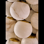 Люстра подвесная с сферическими плафонами из натурального камня Glowing Spheres варинант исполнения - 4 | Loft Concept в Ижевске