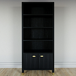 Книжный Стеллаж Elsa Dreams Black с задней стенкой варинант исполнения - 5 | Loft Concept в Ижевске