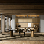 Дизайнерский рабочий стол из металла BLEVIO Table варинант исполнения - 2 | Loft Concept в Ижевске