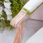 Стул с подлокотниками золотистый из бука с изображением птиц и цветов Blooming Birds варинант исполнения - 2 | Loft Concept в Ижевске