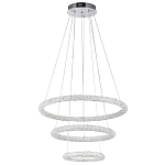 Многоярусная кольцевая люстра с хрустальным декором Gilbertine Crystal Ring Chandelier варинант исполнения - 2 | Loft Concept в Ижевске