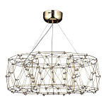 Люстра с тонкой металлической конструкцией цвета золото Quasar варинант исполнения - 1 | Loft Concept в Ижевске