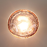 Бра с круглым плафоном из прозрачного стекла с пузырьками воздуха Effervia  варинант исполнения - 6 | Loft Concept в Ижевске